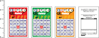 Safety Bingo Cards